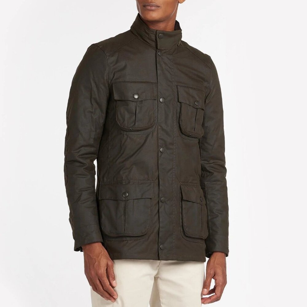BARBOUR Corbridge Wax Jacket Small Olive Retail: $475